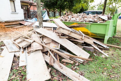 Luxurious garden in Knightsbridge undergoing clearance